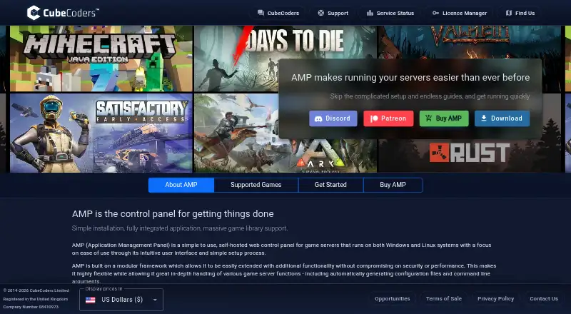 The AMP homepage