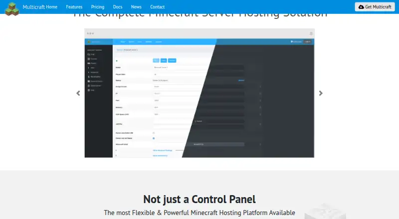 The Multicraft homepage