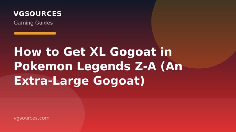 How to Get XL Gogoat in Pokemon Legends Z-A (An Extra-Large Gogoat)