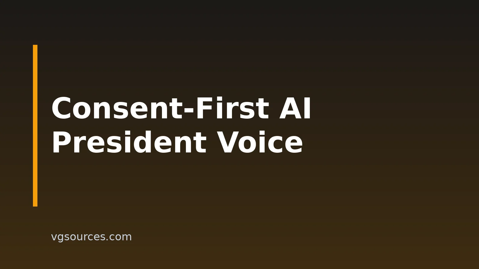 How To Create An AI Voice Of A President For Music: Consent And Rights