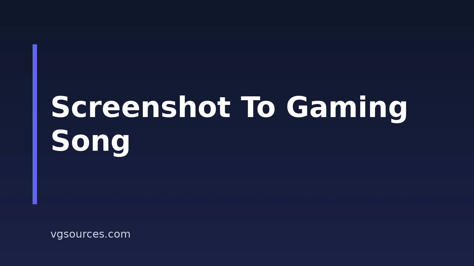 How To Turn A Screenshot Into A Song With AI For Gaming Clips