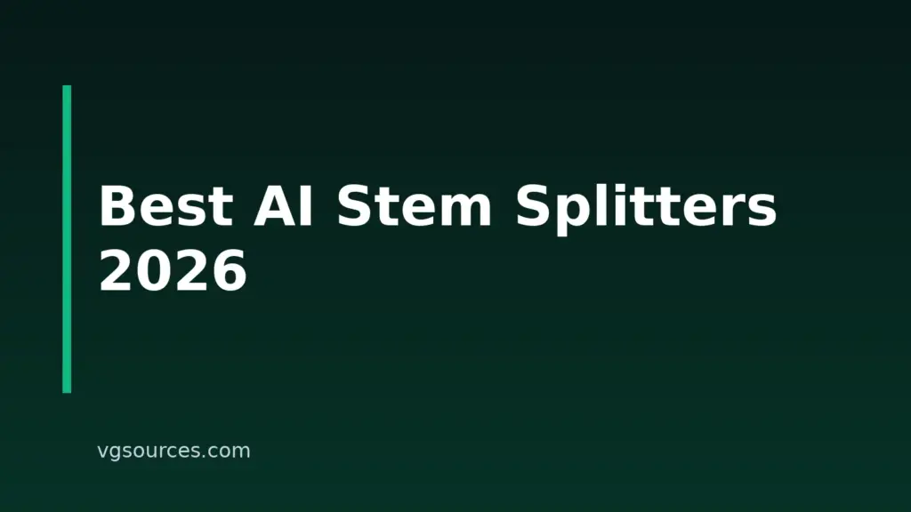 10 Best AI Stem Splitters And Vocal Removers For Creators In 2026