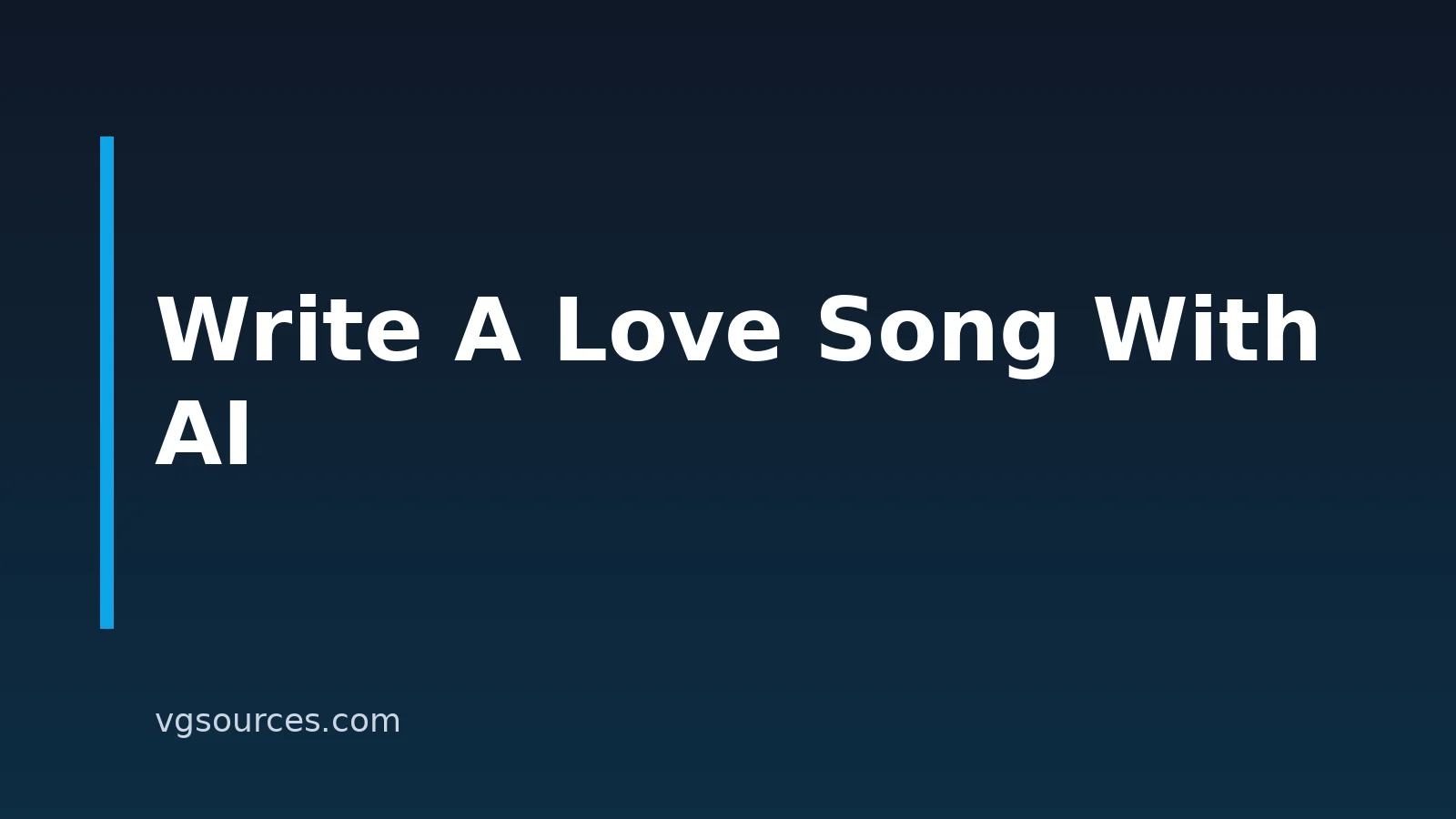 How To Write A Love Song With AI For Your Gaming Content