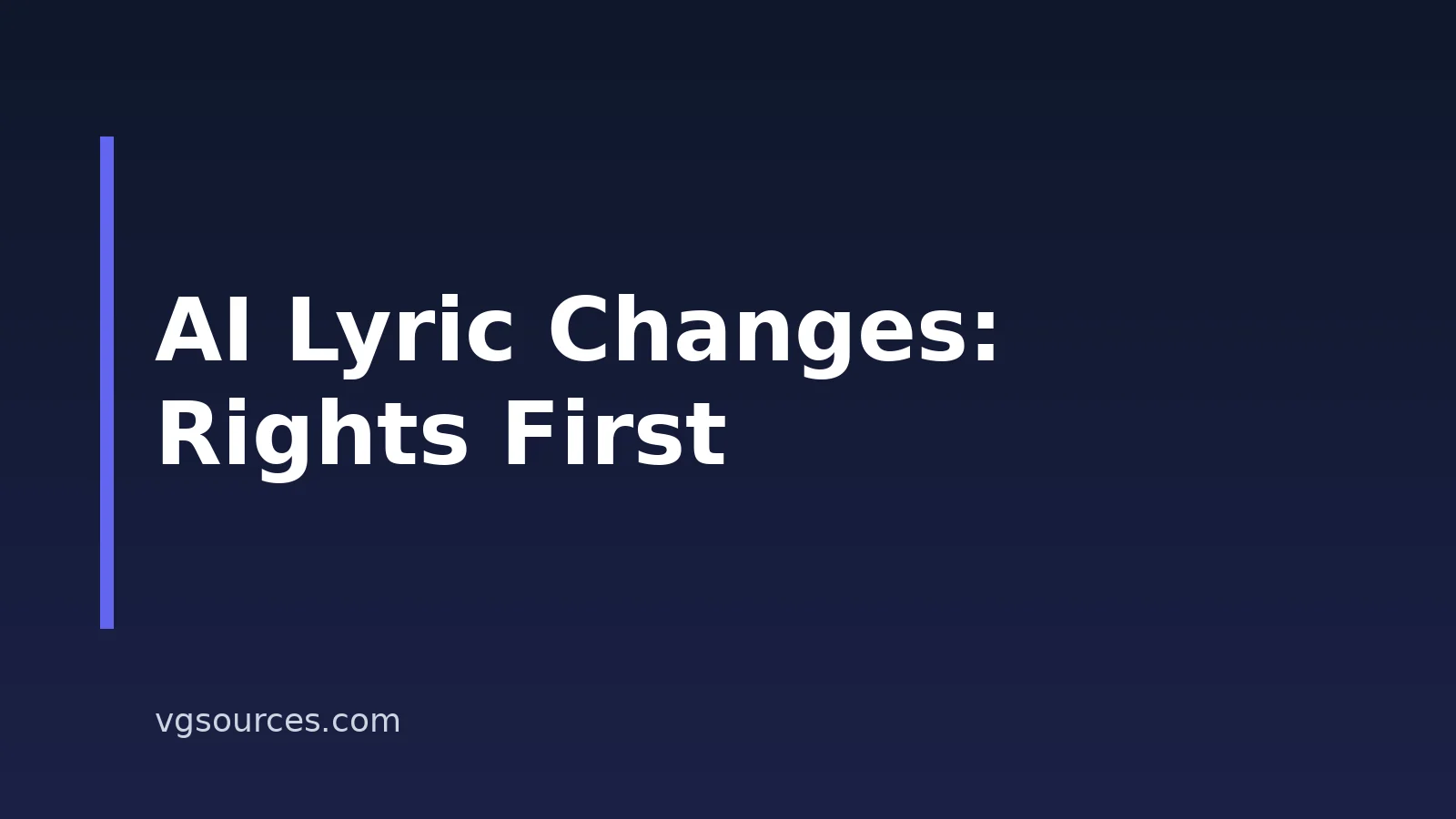 How To Change A Song’s Lyrics With AI: Rights And Consent
